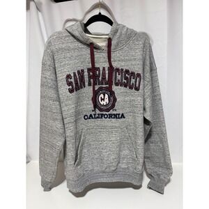 San Francisco CA‎ California Citywear Hoodie Sweatshirt Gray Mens Size L